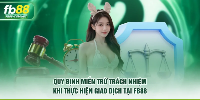 Quy định miễn trừ trách nhiệm khi thực hiện giao dịch tại FB88