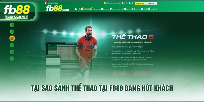 Tại sao sảnh thể thao tại FB88 đang hút khách